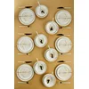 Image de Asir - Dinerset - eetset - servies (24-delig) - Wit, Goud - 30 x 33 x 27