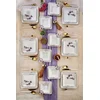 Image de Asir - Eetset (24-delig) - Wit, paars - 100% KERAMIEK - 30 x 33 x 27 cm