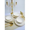 Image de Asir - Dinerset - eetset - servies (24-delig) - Wit, Goud - 32 x 33 x 31