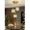 Image de Asir - Kroonluchter - Goud - Metalen behuizing - 32 x 32 x 14 cm