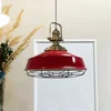 Image de Bamyum Asletl hanglamp, industriële Modern stijl, Ø41 cm, rood metalen lamp
