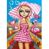 Image de Magnolia puzzel Lady in Pink - 1000 stukjes puzzel volwassenen.