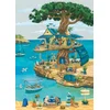 Image de Magnolia puzzel katten op de boom - 1000 stukjes puzzelspel.