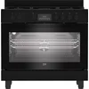 Image de Beko BGM 11226 EB zwart 90 cm fornuis met multifunctionele heteluchtoven