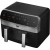 Image de Beko FRL6488 dubbele Airfryer - Zwart - 9,5 l inhoud - 2400 W - Warmhoudfunctie - Timer