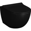 Image de VitrA Sento Hangtoilet - Zwart (incl. Toiletbril)