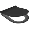 Image de Qisani Alfa Comfort toiletzitting softclose en quickrelease mat zwart