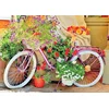 Image de Magnolia puzzel Bicycle with Flowers - 1000 stukjes legpuzzel.