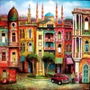 Image de Magnolia puzzel Tbilisi Square - legpuzzel 1023 stukjes multicolor.
