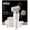 Image de Braun Silk·épil 9 Flex - Wet & Dry Epilator - 9-060 3D - Langdurig Gladde Huid - Inclusief Scheerkop, Trimmerkam en Exfoliatieborstel - Goud