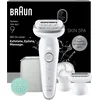 Image de Braun Silk·épil 9 SkinSpa 9-080 - Wet & Dry Epilator - Langdurig Gladde Huid - Flexibele Kop - Exfoliatieborstel, Massagepad, Ladyshave Scheerkop en Trimmerkam
