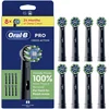 Image de Oral-B Pro Cross Action Opzetborstels - Zwart - 8 Stuks
