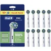 Image de Oral-B Pro Cross Action Opzetborstels - Wit - 10 Stuks