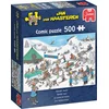 Image de Jan van Haasteren - Rendier Race - 500 stukjes puzzel