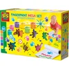 Image de SES Creative - Vingerverf mega set 6 kleuren x 110ml - inclusief papier rol 2 meter lang   vrolijke kleuren