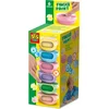 Image de SES Creative - Pastel Vingerverf - Pastel kleuren oranje, blauw, roze, lila, groen en geel - Zachte kleuren - 6 potjes x45ml   glutenvrij   makkelijk uitwasbaar