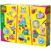Image de SES Creative - Hobby Pink - Gieten en Schilderen - 3 in 1 - Fantasie Paarden, Vlinders, Katten en Honden - Knutselen Meisjes - Sneldrogend - Vanaf 5 jaar