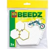 Image de SES Creative - Beedz - Strijkkralen Grondplaten - 3 Stuks - Hexagon (Zeshoek) - Koppelbaar - Vanaf 5 Jaar