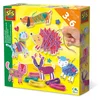 Image de SES Creative - Draad Wikkel Dieren - met glitter stickers en 5 heldere kleuren draad - 6 wikkel dieren - Knutselen
