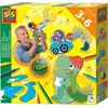 Image de SES Creative Jonge Ingenieurs Dino's - 4 Bewegende Figuren van Papier - Vanaf 3 Jaar - Constructieset - Schoencadeautjes Sinterklaas