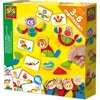 Image de SES Creative 14063 Montessori Speelgoed - Dieren vormen naleggen - Opdrachtenkaarten en houten onderdelen om figuren na te leggen - stapelen en vormen maken
