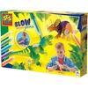 Image de SES - Blow airbrush pens - Dino's - 5 stuks - blaasstift - goed uitwasbaar - inclusief dino onderdelen, lijm, penseel en stickers - knutselen jongens - Dinosaurus Speelgoed