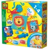 Image de SES Creative - My First   Dieren Klei Kapsels maken   Kapsels maken op Dierenkaarten - Inclusief tools om klei haren te maken - Kappersset - 1 tot 4 jaar