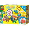 Image de SES Creative - My First - Klei Mega Set - Tools en Klei Vormpjes - Glutenvrije klei in heldere kleuren - droogt niet uit - boerderij thema - met houten deegroller en hamer