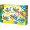 Image de SES Creative- My First - Kleuren met Water - Dino's -Verven - geen geknoei - vrolijke kaarten met veilige kwast - steeds opnieuw te gebruiken - Dinosaurus Speelgoed 1 tot 4 jaar