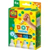 Image de SES Creative 14600 - Dot Markers Stiften voor kinderen - Stip kunst maken - 4 XXL Dot Stiften - Grote stippen maken