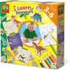 Image de SES - Ik leer - dinosaurus - knutselen en puzzelen - leren over 12 dino's - inclusief kleurpotloden, kleurplaat en stickers - Dinosaurus Speelgoed