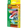 Image de SES Creative   Driehoek Grip Kleurpotloden   16 Kleuren   Ergonomische Grip   Stevige Punt   Vanaf 3 jaar