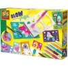 Image de SES Creative   Blow Airbrush Graffiti   creatieve knutselset vanaf 6 jaar   inclusief 6 airbrush pennen, zwarte stift, sjablonen en kleurplaten