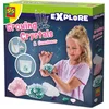 Image de SES Creative - Explore - Kristallen Kweken - Groeiende Kristallen en Edelstenen - Experimenten voor Kinderen - 3 Stenen om Kristallen van te Maken - Inclusief 3 Edelstenen - Scheikunde Experimenteerset