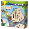 Image de SES Creative   Explore - Vlinderhotel maken - Houten vlinderhotel om zelf te vullen   Insectenhotel - Met stickers - STEM Speelgoed