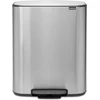 Image de Brabantia Bo Prullenbak - 60 liter - 1 vak - Matt Steel Fingerprint Proof
