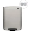 Image de Brabantia Bo Prullenbak - 2 x 30 liter - Afvalscheiding - Soft Grey