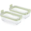Image de Lékué Airfryer Ovenschaal Rechthoek - Set 2-delig - Glas - Transparent