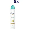 Image de Dove - Go Fresh Peer & Aloë Vera - Deodorant spray - 6 x 250 ml - Voordeelverpakking