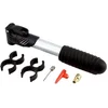 Image de Dunlop Mini fietspomp - Uitschuifbaar - Max. 6 bar - Grijs - Inclusief 3 ventielen