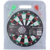 Image de Lifetime Dartbord - Compact - 2-zijdig - Inclusief 2 pijlen - Ø 24 cm - Zwart/Wit