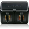 Image de alpina Dubbele Airfryer XXL - Heteluchtfriteuse 2x4L - Air Fryer met Digitaal Touchscreen - Heteluchtoven voor 6 Personen en Meer - 8 Kookprogramma's - Sync-Modus - Timer Functie