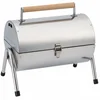 Image de alpina Houtskool BBQ - Draagbare BBQ met Handgreep - Barbecue Camping met Ventilatie En Sluitclip - Houtskoolbarbecue Compact 38 x 30 x 19 cm - RVS