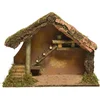 Image de Kerststal met ladder voor kerstfiguren - 39 x 19 x 28 cm