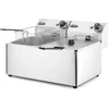 Image de HENDI Dubbele friteuse   2x8x L   roestvrij staal   7000W   koude zone   uitneembare vetpan