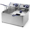 Image de HENDI Dubbele friteuse   2x6x L   roestvrij staal   koude zone   230V/6600W