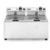 Image de HENDI Dubbele friteuse   2x8x L   roestvrij staal   koude zone   7000W