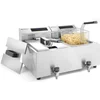 Image de HENDI Digitale friteuse met aftapkraan   2x8x liter   roestvast staal   7000W