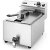 Image de HENDI Profi Line friteuse   8 liter   met aftapkraan   lichtgrijs   230V/3500W