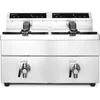 Image de HENDI Inductie friteuse   dubbele capaciteit   nauwkeurige temperatuurregeling   16L   roestvast staal